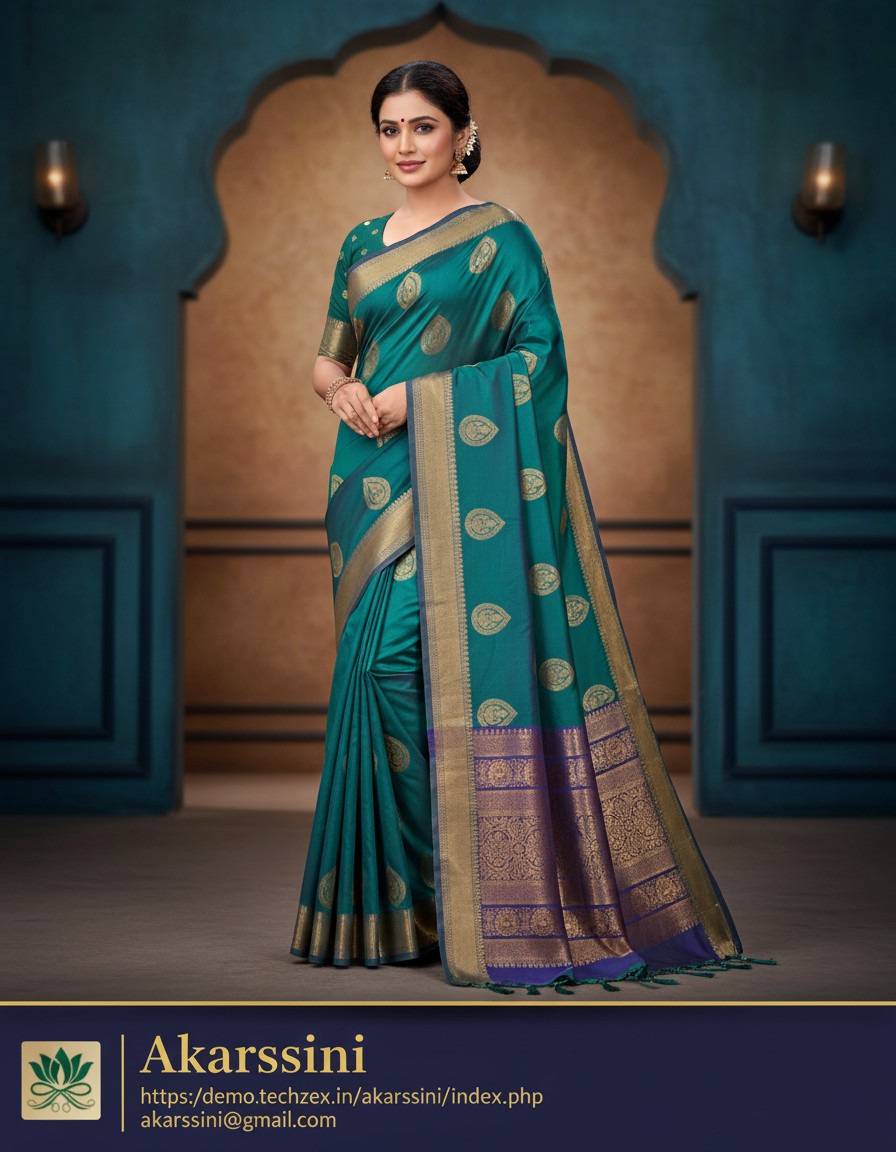 Semi Silk Saree with Heavy Designer Border